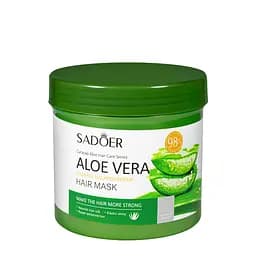 Маска для волос увлажняющая Sadoer Aloe Vera из алоэ, 500 мл
