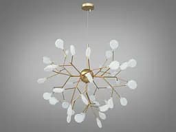 Шедевральная, энергоэффективная, грациозная люстра "Светлячок", 45 ламп, цвет.