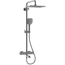 Душова система з термостатом Koer KB-57011-07 3 функції KR5217, Графіт