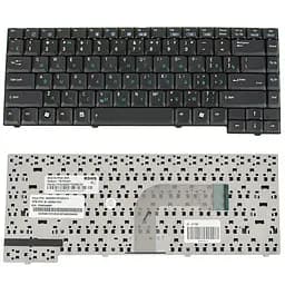 Клавіатура для ноутбука ASUS (A3(A/E/H/F/V), A4, A4000, A7, F5, G2, M9, R20, X50, Z8, Z8000), rus, black, шлейф праворуч - мініатюра 2