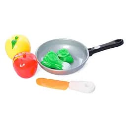 Ігровий набір Продукти на липучці Bambi 4013D-3 лимон, яблуко, латук