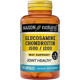Препарат для суставов и связок Mason Natural Glucosamine Chondroitin, 100 капсул