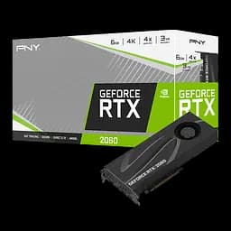 Відеокарта GeForce RTX 2060 6GB PNY Blower Turing (GMR2061N3J6ET1KTM8ACA) Б/В