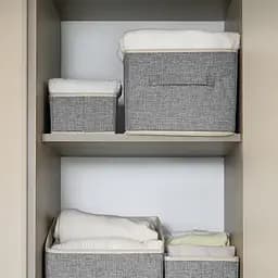 Ящик для зберігання МВМ My Home (MVM) 36x25x20 мм світло-сірий (TH-30 LIGHT GRAY) - мініатюра 3