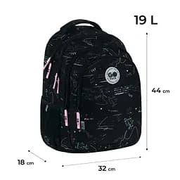 Рюкзак GoPack Teens 162L-1 Чорний (GO26-162L-1) - мініатюра 2