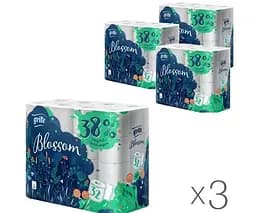 Grite Blossom, 32 рул., Упаковка 3 шт., Грит Блоссом, туалетний папір, 3 шари