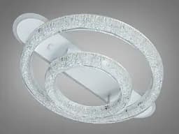 Стельова LED-люстра Diasha 9711/500+300WH, кришталь, димер, пульт, 80 W, 62 см, 13-20m2 - мініатюра 4