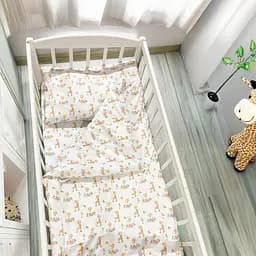 Комплект постільної білизни Bimbo Жираф фланель 110×60 см