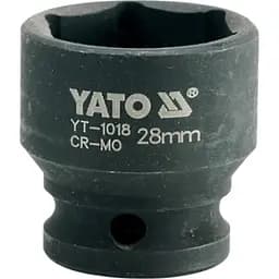 Головка торцевая ударная 6-гранная Yato квадрат 1/2" М=28 мм L=48 мм (YT-1018)