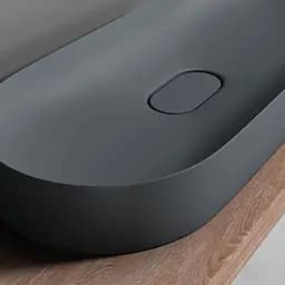 Умивальник Rea Iris 71 grey matt накладний REA-U4306, Сірий - мініатюра 5