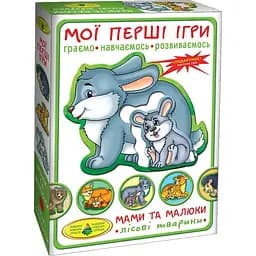 Настольная игра Київська фабрика іграшок Мои первые игры Мамы и дети Лесные животные