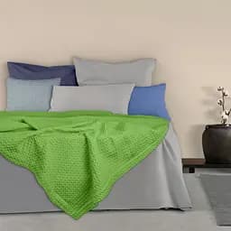 Плед-покривало Cosas Waffle Weave Lime 160х230 см (Blanket_51Lime_WaffleWeave_160x230) - мініатюра 2
