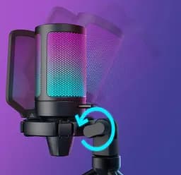 Микрофон конденсаторный Fifine A6V-B Ampli Game RGB USB Black - мініатюра 13