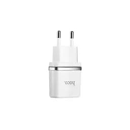 Мережевий зарядний пристрій 1USB Hoco C11 1A White + USB Cable iPhone 6
