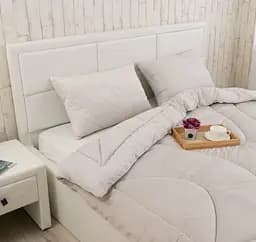 Набір силіконовий Руно Soft Pearl, бежевий: ковдра, 220х200 см + подушка 2 шт., 50х70 см (925.55_Soft Pearl) - мініатюра 8