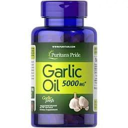 Натуральна добавка Puritan's Pride Garlic Oil 5000 mg 250 капсул