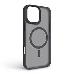 Чехол для Apple iPhone 16 Pro Max, Uniq MagCase, черный, противоударный, панель-накладка с MagSafe, ударопрочный TPU+PC, с магнитом MagSafe, поддержка полноценной беспроводной зарядки, ArmorStandart (ARM79510) - мініатюра 2