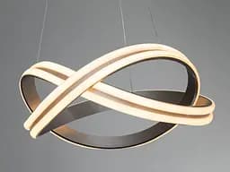 Підвісна LED люстра Romin Diasha 115Вт коричнева 19м²