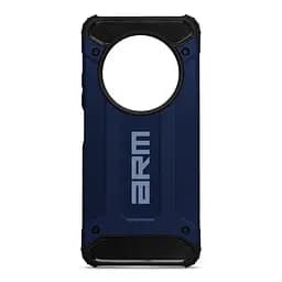 Чехол для Xiaomi Redmi 14C 4G/A4 5G Poco C75 4G/M7 5G, Panzer, синий, противоударный, бронированный, милитари, панель-накладка, защита всего корпуса, защита дисплея и камеры, термополиуретан (TPU) + поликарбонат (PC), ArmorStandart (ARM79374)