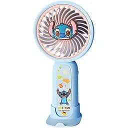 Дитячий портативний USB-вентилятор на акумуляторі Стіч блакитний (SD-63)