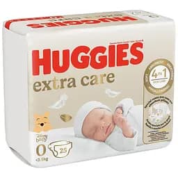 Подгузники Huggies Extra Care 0 (до 3,5 кг), 25 шт.