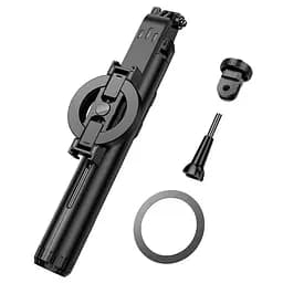 Монопод для селфі Hoco K25 magnetic трипод + знімний BT пульт Black - мініатюра 3