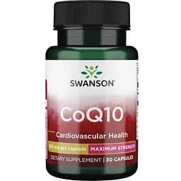 Натуральна добавка Swanson CoQ10 200 mg Maximum Strength, 30 капсул