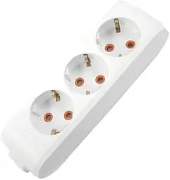 Колодка 3 гнізда з/заземл. біла (Multi-Let)