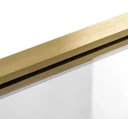 Шторка для ванни Rea Agat-2 100 brushed gold складана REA-K9777, Універсальна, прозорий, золотий - мініатюра 4