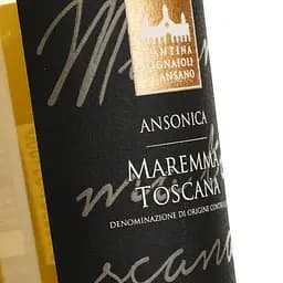 Вино Vignaioli Morellino di Scansano Ansonica Maremma бiле сухе 0.75 л - мініатюра 3