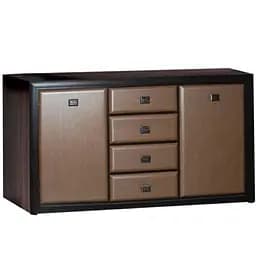 Комод в гостиную Gerbor Коэн МДФ KOM2D4S Венге магия/Штрокс темный (GRB-1131)