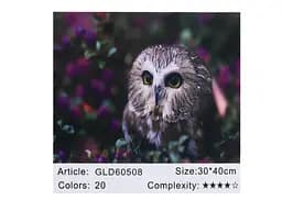 Алмазна мозаїка за номерами Сова 60508, 30x40 см