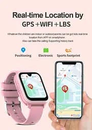 Смарт-годинник-телефон дитячі Wonlex KT33 з камерою WI-FI GPS SIM-карта силіконовий ремінець Black (17774) - мініатюра 9