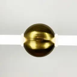 Led світильник Tube&Ball із латунною кулькою у двох формах Line.F Сторона Горизонтальна - мініатюра 2