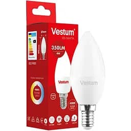 Светодиодная лампа Vestum C37 4W 4100K 220V E14 1-VS-1307