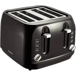 Тостер Magio МG-283, Black, 1400W, 4 відділення, 4 тости, 7 режимів підсмажування - мініатюра 2