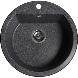 Гранітна кухонна мийка Romzha Kolo Grafit (201)