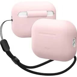 Чохол Elago Silicone Basic Case with Nylon Lanyard Light Pink для AirPods Pro 2nd Gen рожевий (EAPP2SC-BA+ROSTR-LPK) - мініатюра 2