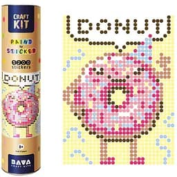 Картина по номерам стикерами Умняшка Пончик 33х48 см 1200 стикеров 1869