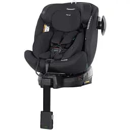 Автокрісло Carrello Genesis+ CRL-12807 Absolute Black з поворотом, опорною стійкою