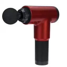 Перкуссионный массажер для тела электрический массажер пистолет 24W Massage gun бордовый