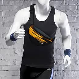 Сумка-бананка Sport чоловіча/жіноча спортивна 32×16 см з розширювачем поясна сумка або сумка через плече (3754) - мініатюра 2