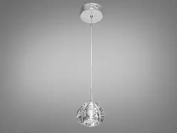 Стельова люстра LED Diasha 3004/1HR G4, 20W, регульована висота, скло, метал, сучасний стиль для кафе, вітальні, кухні - мініатюра 3