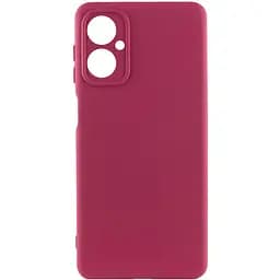Чехол Silicone Cover Lakshmi Full Camera (A) для Motorola Moto G14 Бордовый / Marsala