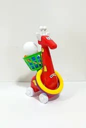 Набір дитячий "№ 5 Кільцекид Жираф" 1105 BAMSIC, в сітці (4820123762724) Червоний