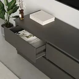 Тумба під телевізор MebelStar Нео 4Ш 120x43x53 см Антрацит (MBS-1274) - мініатюра 3