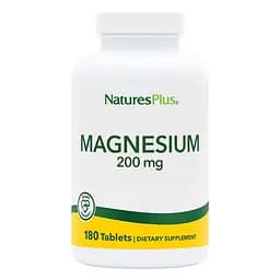 Магній Natures Plus Magnesium 200 mg, 180 таблеток