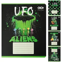 Упаковка зошитів ZiBi Kids Line UFO 24 аркуші в лінію 20 шт. (ZB25.1771L)