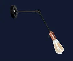 Бра настінне Levistella 752WT1906-1, E27, 60W, чорний метал, рожеве золото, для дому - мініатюра 2