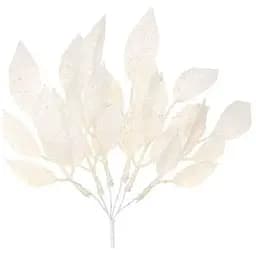 Декоративная ветка 25 см Искусственные материалы для декора и флористики Белый